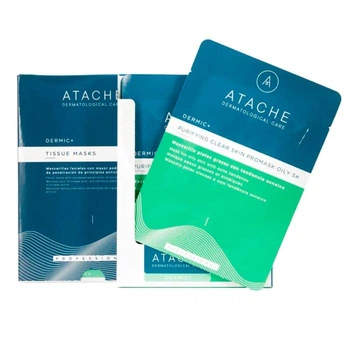 Целлюлозная Маска для Жирной Кожи Лица, Склонной к Акне, ATACHE Purifying Clear Skin Promask Oily SK