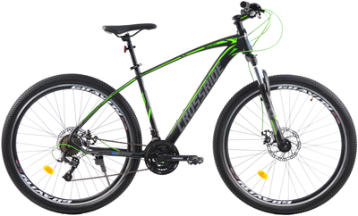 Велосипед Crossride 29 МТВ ST Matrix 27.5" 17" 2025 Чорно-зелений (02752-170-1)
