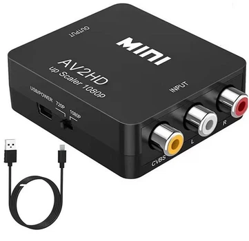 AV RCA To HDMI Адаптер-конвертер з RCA аудіо-відео старі пристрої на HDMI 720-1080P