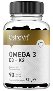 Suplement diety OstroVit Omega 3 D3 + K2 90 tabletek (5903246220308)