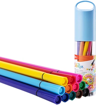 Фломастеры Deli Color Run EC156-12 1 мм в тубе 12 цветов (6941798424736)