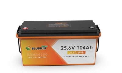 Аккумулятори LifePO4 Bluesun BMS 25,6V/104Ah .2,66 КW/h для ИБП, БЛЮТУЗ (литий железо фосфатный ) пластик ,водонепрницаемые