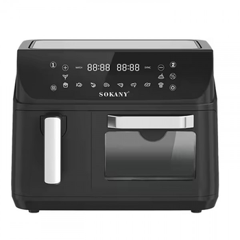 Аерофритюрниця Sokany SK-10060, 2400 Вт, 4 л + 8,5 л, сенсорне керування