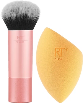 Набор для макияжа - Real Techniques Mini Travel Brush + Sponge Duo (1447719-28608663)