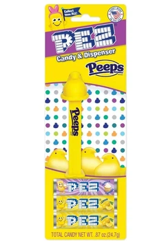 Диспенсер із цукерками Pez Candy Peeps Dispenser Жовтий 24.7г