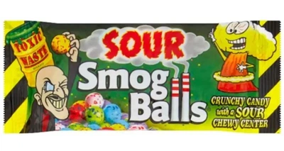 Кислі цукерки Toxic Waste Smog Balls 48г