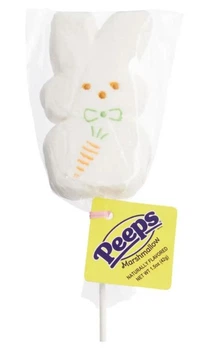 Маршмеллоу на палочке Peeps White Bunny Marshmallow Pop в форме зайца 42г