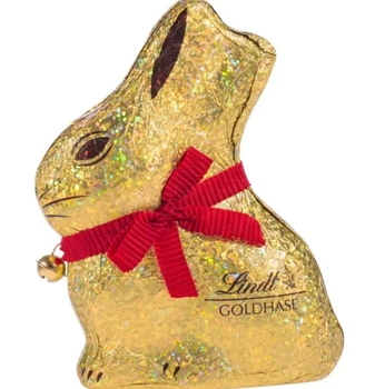 Шоколадний кролик Lindt Gold Bunny Goldhase Glamour Edition Milk Chocolate Easter Bunny 200г