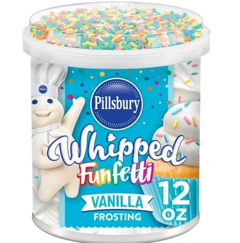 Белая глазурь с цветной посыпкой Pillsbury Funfetti Whipped Vanilla Frosting 340г