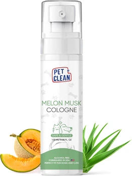 Парфюмированный спрей Pet Clean PET COLOGNE MUSK MELON после груминга для освежения шерсти животных между купаниями с легким ароматом мускусной дыни 100 мл (8939117888282)