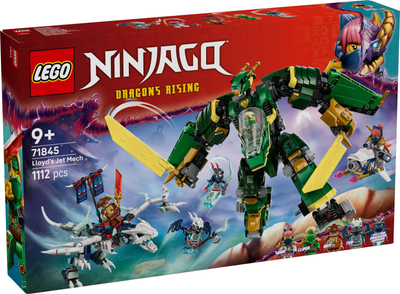 Klocki konstrukcyjne LEGO Ninjago Odrzutowy mech Lloyda 1112 elementów (71845)