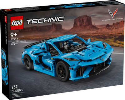 Конструктор LEGO Technic Chevrolet Corvette Stingray Синій 732 елементи (42217)
