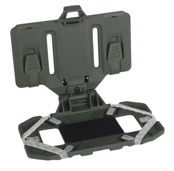 Тримач для телефону на плитоноску MOLLE Оливковий чохол для смартфона для активного відпочинку та спорту (LIV-S_11C)