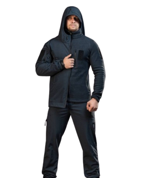 Военный демисезонный костюм куртка брюки и флисовая кофта Softshell ДСНС ВТ4733 размер XL Синий (KL1387)