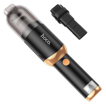 Автомобільний портативний пилосос Hoco DI31 Multifunctional Car Vacuum Cleaner 4000 mAh, 120W, 20min, 6000Pa функція павербанку та LED-підсвітка Black