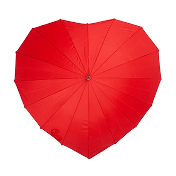 Зонт женский Fulton Heart Walker-1 UV L909 Red (Красный)
