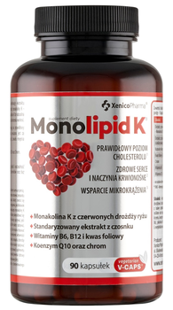 Suplement diety Xenico Pharma Monolipid K 90 kapsułek (5905683269070)