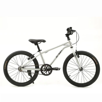 Велосипед MB 20LIGHTY SILVER, 20 дюймів, підніжка, дзвоник, захист ланцюга, сірий