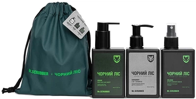Набор "Черный лес" - Mr.Scrubber Charity Project (shm/150 ml + ash/col/150 ml + cr/150 ml) (1454557-31726396)
