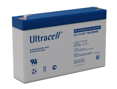 Батарея аккумуляторная Ultracell UL7-6, 6 В, 7Ач, AGM