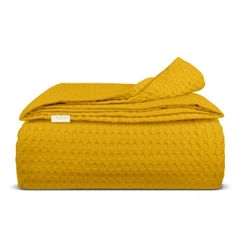 Плед покрывало 110х140 Curcuma Waffle Weave