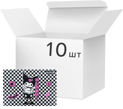 Упаковка подкладок настольных Kite Kuromi 42.5х29 см х 10 шт (HK25-207-3)