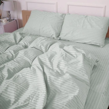 Простирадло MirSon Royal Soft Stripe 30-0027 Jasper 180x220 см