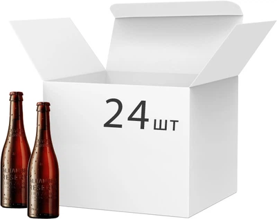 Упаковка пива Alhambra Roja Reserva напівтемне фільтроване 7.2% 0.33 л х 24 шт (8413681306668)