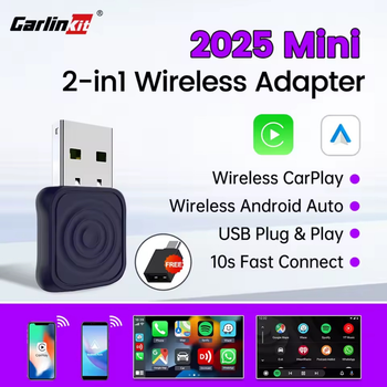 Адаптер Carlinkit Mini Ultra 2025 для бездротового CarPlay/Android Auto