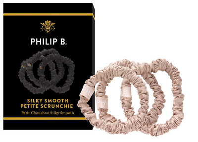 Резинка для волосся Philip B. Smooth Scrunchies шампань 3 шт (850014170592)