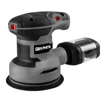 Эксцентриковая шлифмашина Graphite (300 Вт, 125 мм) шлифмашина сетевая с пилесборником (26919)