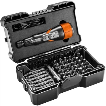 Викрутка Neo Tools акумуляторна, micro-USB, 3.6В Li-Ion, 800мА•год, 280об•хв, 42 біт, SL,PH,PZ,Torx, кейс