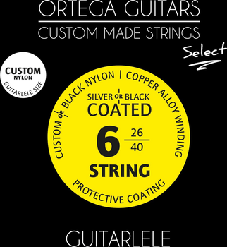 Струны для гитарлеле Ortega GTLS Custom Nylon Coated Select (R128641)