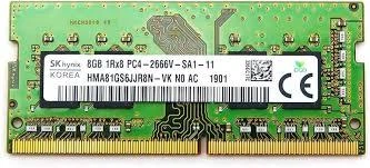 Память для ноутбуков SK hynix 8GB DDR4 2666MHz SO-DIMM PC4-21300 2Rx8 HMA81GS6JJR8N-VK CL19 1.2V