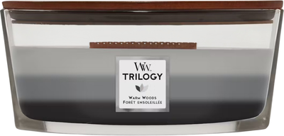 Świeca zapachowa Woodwick Trilogy Warm Woods 453.6 g (5038581054391)