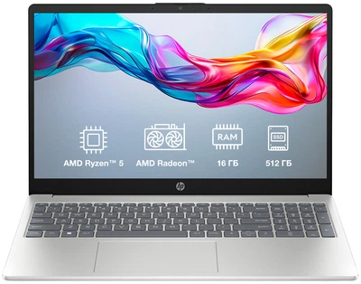 Ноутбук HP Laptop 15-fc0162ua (BF1J3EA) Moonlight Blue / 15.6" IPS / AMD Ryzen 5 7520U / RAM 16 ГБ / SSD 512 ГБ