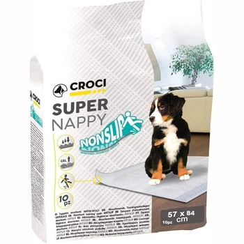 Одноразовые пеленки для щенков и собак 60*90 см Croci Super nappy Nonslip антискользящие 10 шт/уп