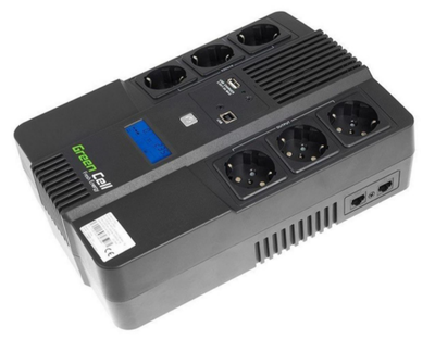 Бесперебойник/ИБП Green Cell AiO 600VA/360W (UPS06)