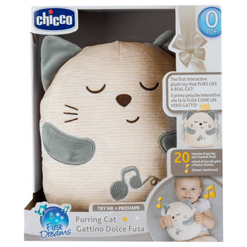 М'яка іграшка Chicco First Dreams Котик Муркотик (8058664164868)