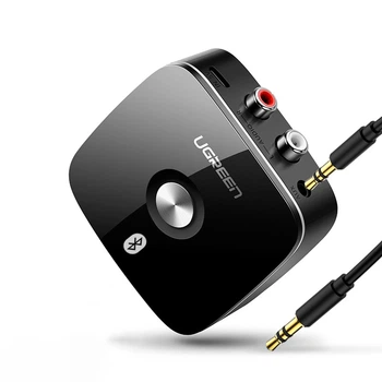 Бездротовий Bluetooth 5.1 (з aptX™) аудіоприймач Ugreen 40759 з 3.5мм і 2RCA виходами (Чорний)