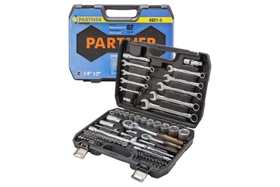 Набор инструмента 82 предмета 1/4" &1/2" (6-гр.) (4-32мм) PARTNER PA-4821-5