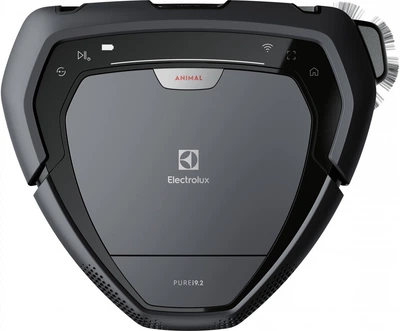 Робот-пилосос Electrolux, h=8.5см, конт пил -0.7л, автон. робота до 60хв, лазер, камера, сірий