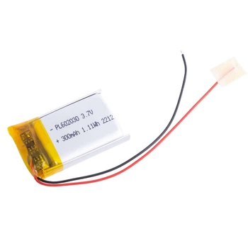 LiPo 300 mAh, 3,7V, 6x20x30 мм LiPower акумулятор літій-полімерний PL602030