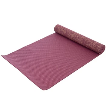 Коврик для йоги льняной каучуковый Yoga mat SP-Sport Бордовый FI-2441
