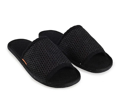 Тапочки FeltFabricDesign из махры черные М7 (10110-2) 45/46 32см