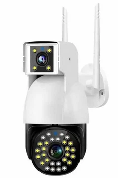 Уличная IP камера видеонаблюдения Wifi DUAL поворотная с датчиком движения