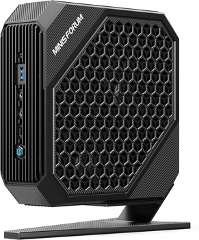 Мини ПК MINIS FORUM HX77G / AMD Ryzen 7 7735HS / RAM 32GB / SSD 1TB / Radeon RX 6600M / HDMI / LAN / Wi-Fi 6 / Bluetooth 5.2 / Windows 11 / Black