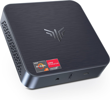 Мини ПК NiPoGi AM02 PRO / AMD Ryzen 7 5700U / RAM 16GB / SSD 512GB / HDMI / LAN / Wi-Fi 6 / Bluetooth 5.2 / Windows 11 / Black Б/В