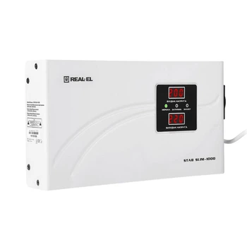 Стабилизатор REAL-EL Stab Slim-1000 White