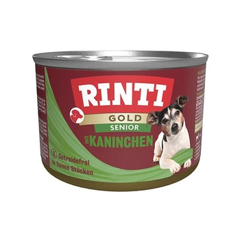 Беззерновой влажный корм Rinti Gold Senior mit Kaninchen – для собак с кроликом 185 г (4000158910301)